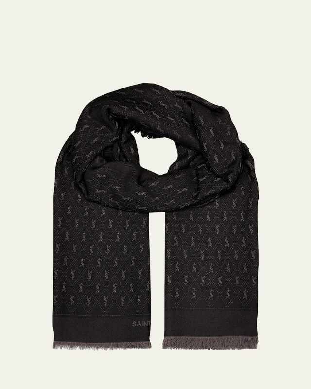 YSL Micro Monogram Scarf